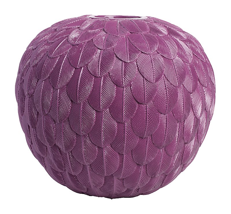 Декоративная ваза Elegant Violet (48*48*18), DG-D-541C Особый вид и неповторимый колорит интерьера
складывается из разнообразных и оригинальных
предметов декора. Ваза Elegant Violet I — это превосходное
украшение вашего дома, которое не оставит
равнодушным ни одного ценителя уюта и роскоши.
Аксессуар изготовлен из полирезина и имеет
приятный фиолетовый цвет и уникальный дизайн:
словно созданный из легких перьев, он символизирует
нежность и изящность. Вы также можете приобрести
вазу Elegant Violet II из этой же коллекции.