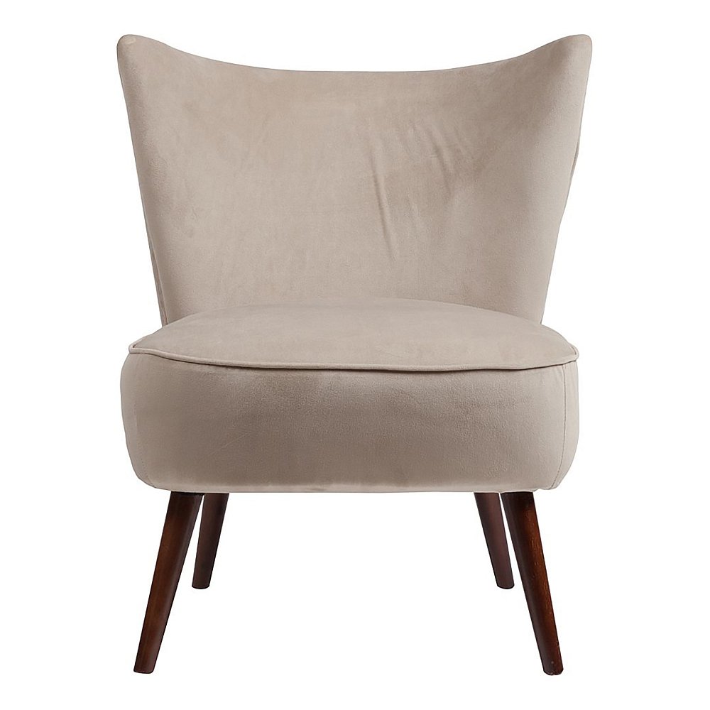 Кресло Vermont Chair Серо-бежевый Велюр, DG-F-ACH491-2 Кресло Vermont Chair Серо-бежевый Велюр, DG-F-ACH491-2Кресла<br>Сдержанное кресло Vermont в стиле модерн имеет <br>небольшие размеры и лаконичный дизайн. <br>Мягкое поролоновое сиденье с обивкой из <br>велюра серо-бежевого цвета, высокие ножки <br>выполнены из натурального дерева тёмного <br>орехового оттенка. Кресло имеет удобную <br>спинку, также в тканевой обивке, повторяющую <br>очертание спины человека и поэтому отдых <br>в нем будет максимально комфортным.<br><br>Цвет: None<br>Материал: None<br>Вес кг: 8.8