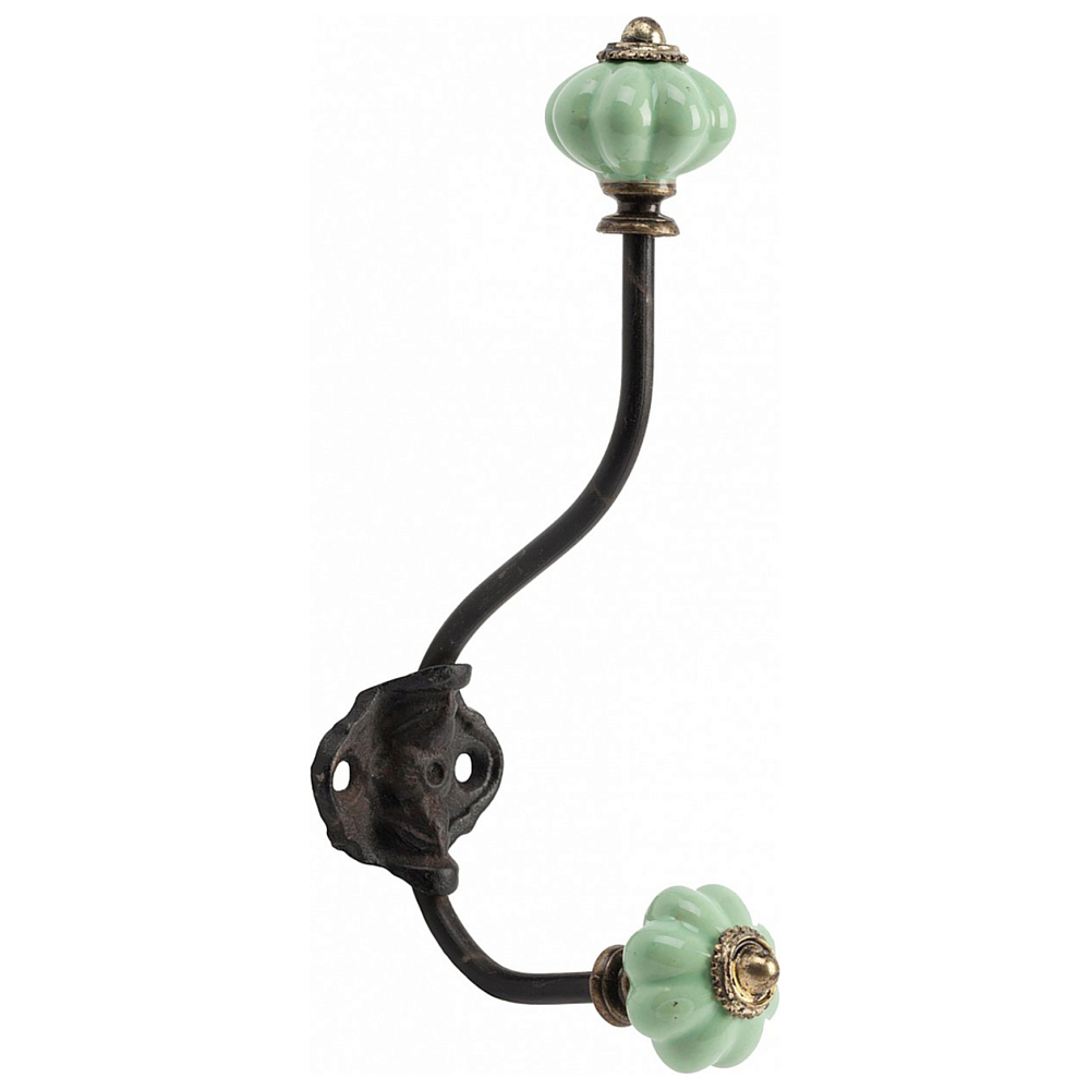 Настенный декоративный крючок Knobs Зеленый Настенный декоративный крючок Knobs ЗеленыйДекор стен<br>Настенный декоративный крючок Knobs оригинальной <br>формы и цвета поможет вам в обустройстве <br>быта, украшении комнаты, кухни или ванной. <br>Выполняя и практическую, и эстетическую <br>функции, аксессуар становится незаменимым <br>в хозяйстве и в оформлении помещения. Элемент <br>декора выполнен из металла с керамическими <br>наконечниками разных цветов на выбор, что <br>дает возможность использовать его достаточно <br>долгое количество времени при любых условиях. <br>Креативные модницы могут использовать <br>этот крючок и в качестве вешалки для украшений.<br><br>Цвет: Зелёный<br>Материал: Металл, Керамика<br>Вес кг: 0,2