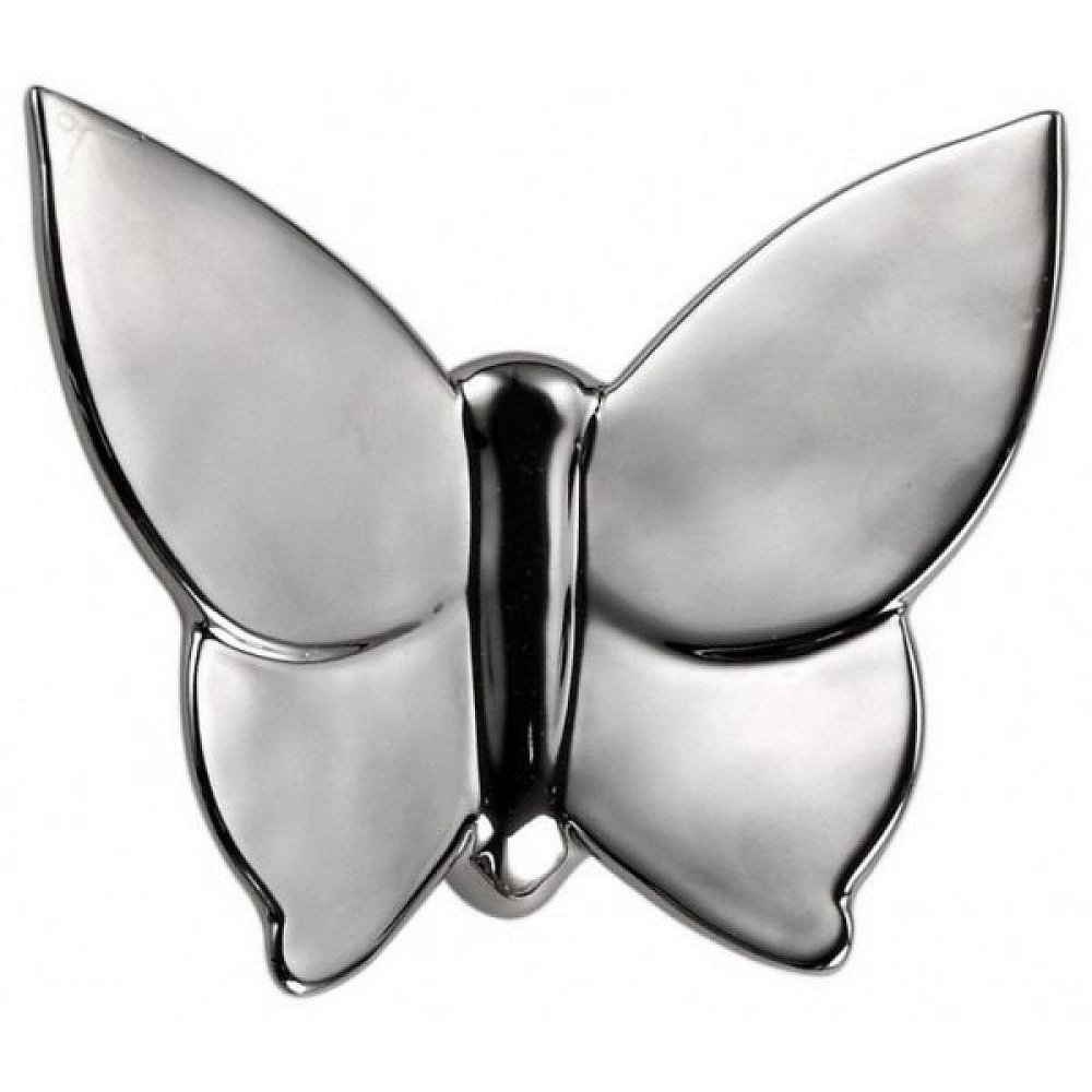 Декоративная бабочка Butterfly (серебряная) Декоративная бабочка Butterfly (серебряная) Декор стен<br>Декор стен бабочками — удивительное в <br>своей простоте и выразительности решение. <br>Простой силуэт, который позволяет экспериментировать <br>с формой воплощения, может органично вписаться <br>в интерьеры различных стилей. Кроме того, <br>бабочки на стенах способны сделать эффектным <br>даже самый простой и бесхитростный дизайн! <br>Яркие декоративные бабочки Butterfly помогут <br>создать в своем доме неповторимый уголок <br>радости, тепла и веселого, цветного настроения. <br>Немного вдохновения и бабочки полетят! <br>Украсьте вашу жизнь с нашими бабочками!<br><br>Цвет: Серебро<br>Материал: Керамика<br>Вес кг: 0,3<br>Длина см: 9<br>Ширина см: 4<br>Высота см: 11