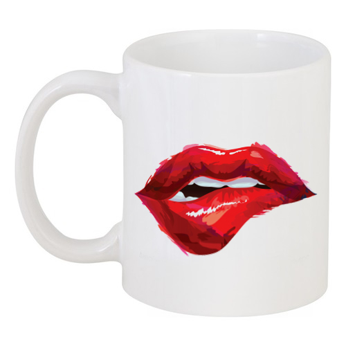 Кружка с рисунком Lips Кружка с рисунком LipsКружки<br>Объем кружки: 330 мл.<br><br>Цвет: Белый<br>Материал: Керамика<br>Вес кг: 0,38<br>Длина см: 13,1<br>Ширина см: 8,1<br>Высота см: 9,5