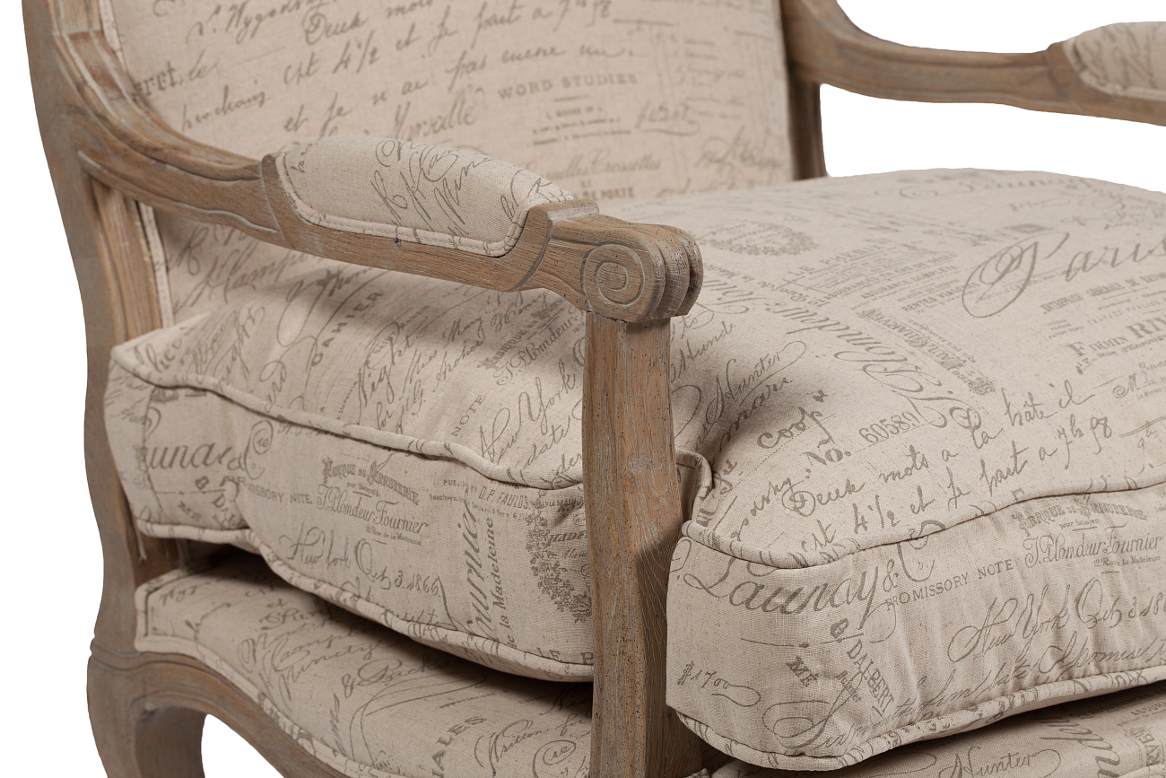 Кресло Louisa Bergere Chair Рисунок Лен Кресло Louisa Bergere Chair Рисунок Лен
