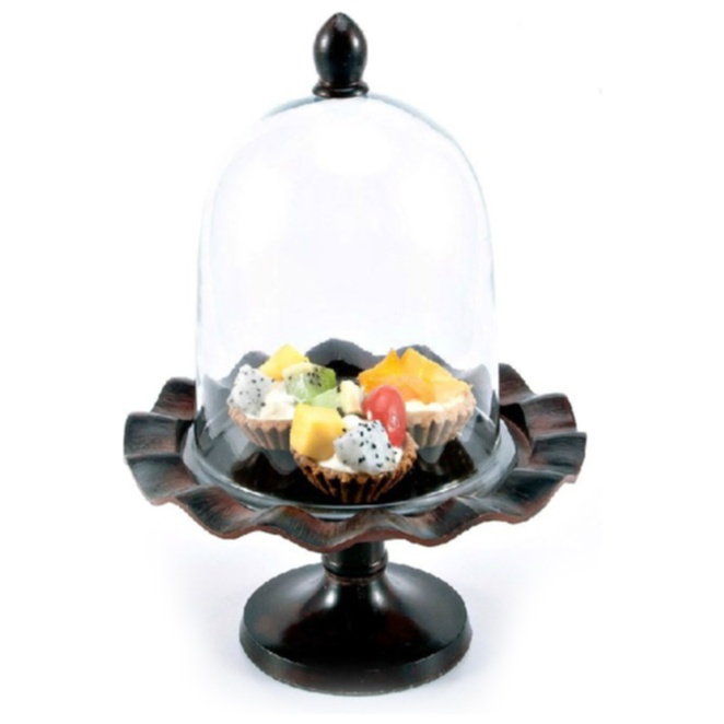 Сервировочный поднос с куполом Crystal Dome Dark Сервировочный поднос с куполом Crystal Dome Dark