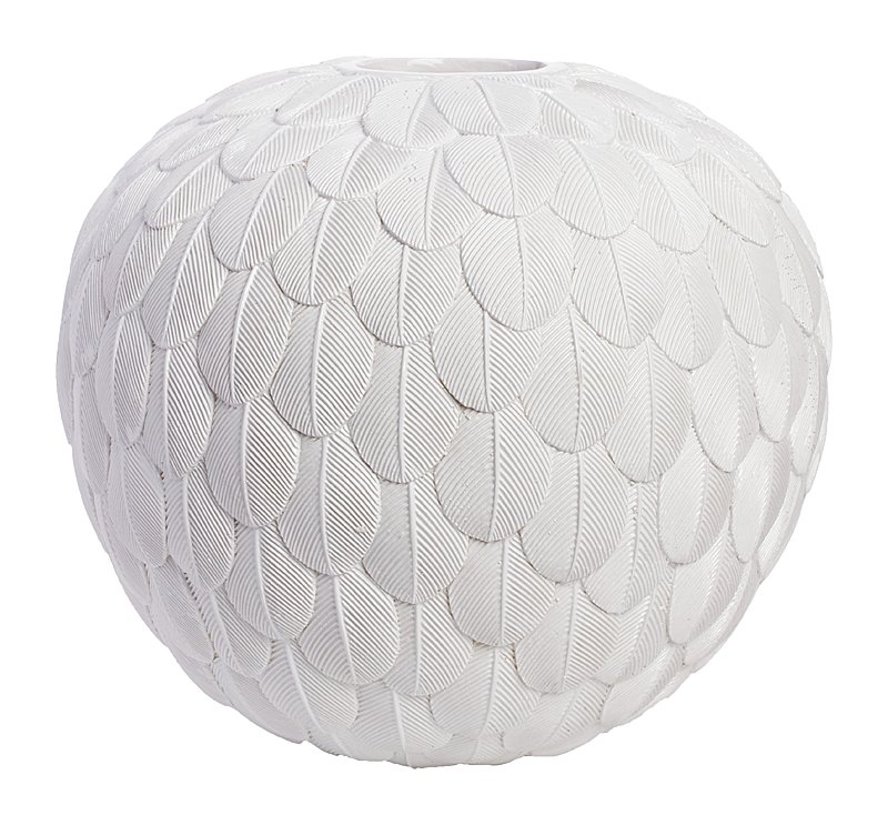 Декоративная ваза Elegant White (48*48*18) Декоративная ваза Elegant White (48*48*18)