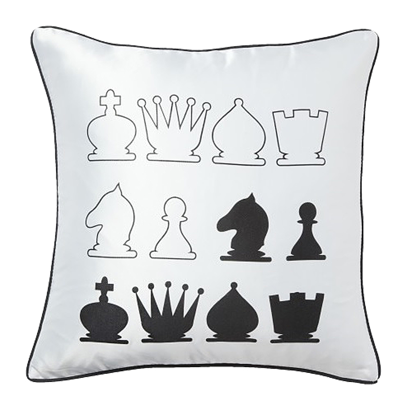 Подушка с шахматами Chess White Подушка с шахматами Chess White