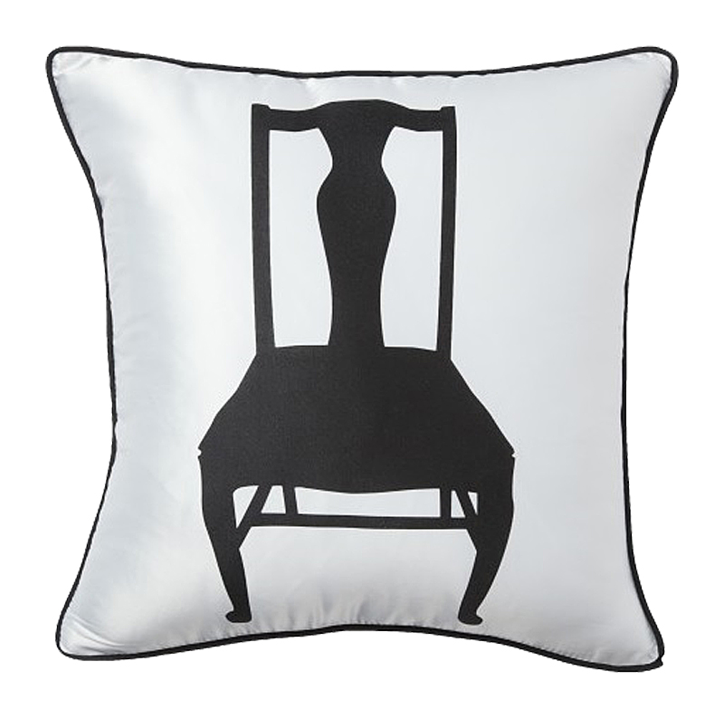 Подушка с изображением стула Chair White Подушка с изображением стула Chair White