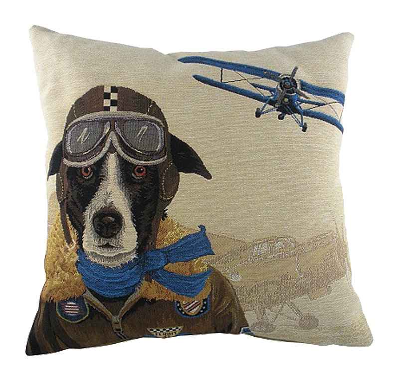 Подушка с собакой-пилотом Doggie Fighters Blue Подушка с собакой-пилотом Doggie Fighters Blue