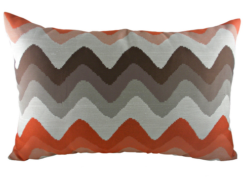 Подушка с цветными волнами Orange Chevron Подушка с цветными волнами Orange Chevron