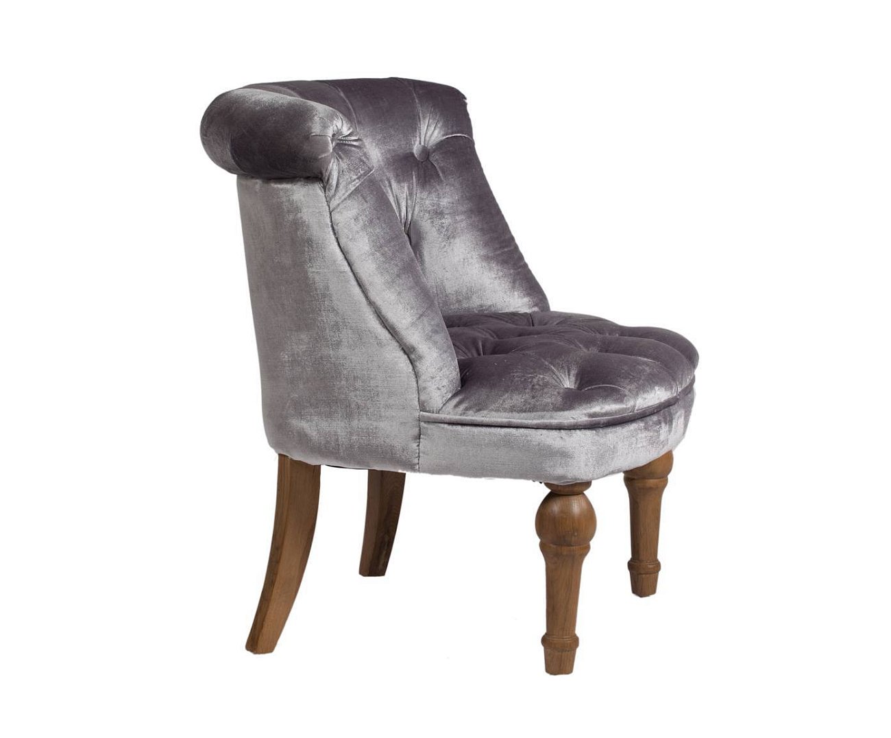Кресло Sophie Tufted Slipper Chair Серый Вельвет Кресло Sophie Tufted Slipper Chair Серый Вельвет