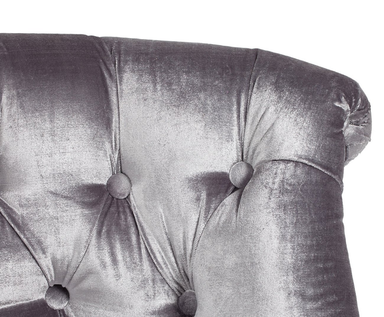 Кресло Sophie Tufted Slipper Chair Серый Вельвет Кресло Sophie Tufted Slipper Chair Серый Вельвет