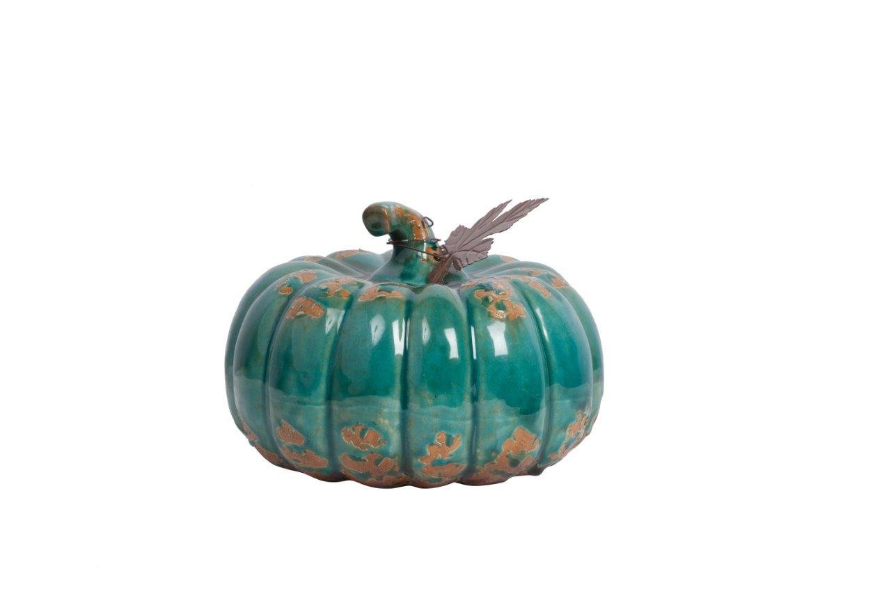 Предмет декора статуэтка тыква Calabaza Aqua Предмет декора статуэтка тыква Calabaza Aqua