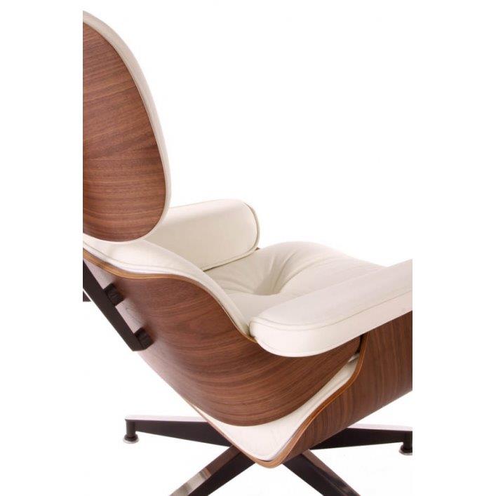 Кресло Lounge Chair & Ottoman Кремовая Кожа Класса Премиум Кресло Lounge Chair & Ottoman Кремовая Кожа Класса Премиум