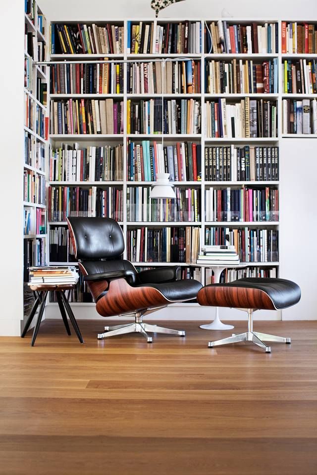 Кресло Lounge Chair & Ottoman Черная Кожа Класса Премиум Кресло Lounge Chair & Ottoman Черная Кожа Класса Премиум