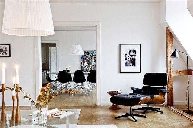 Кресло Lounge Chair & Ottoman Черная Кожа Класса Премиум Кресло Lounge Chair & Ottoman Черная Кожа Класса Премиум