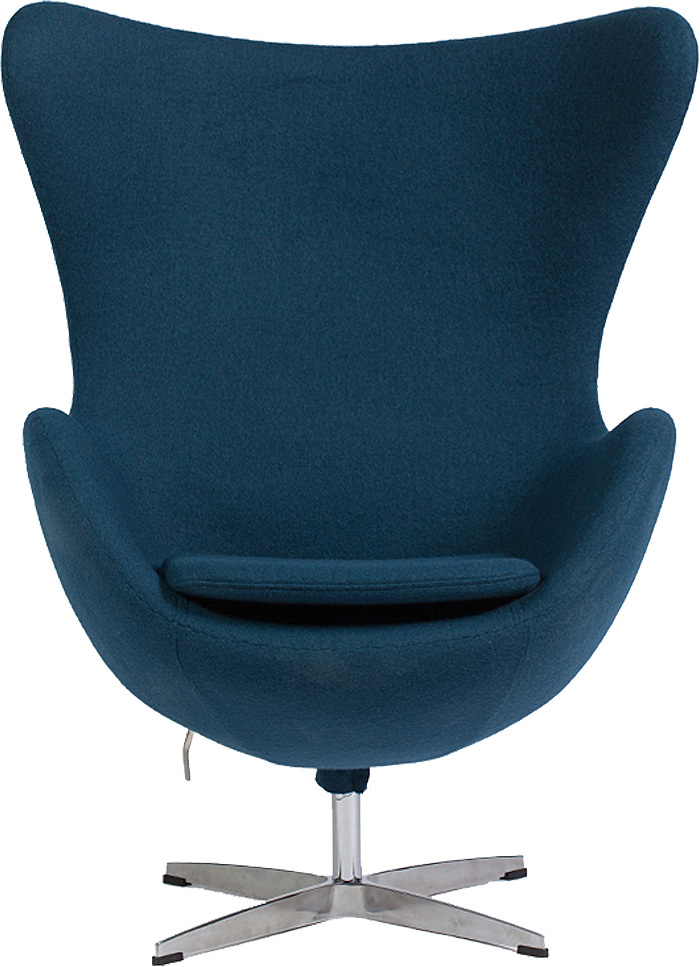 Кресло Egg Chair Сине-зелёное 100% Кашемир Кресло Egg Chair Сине-зелёное 100% Кашемир