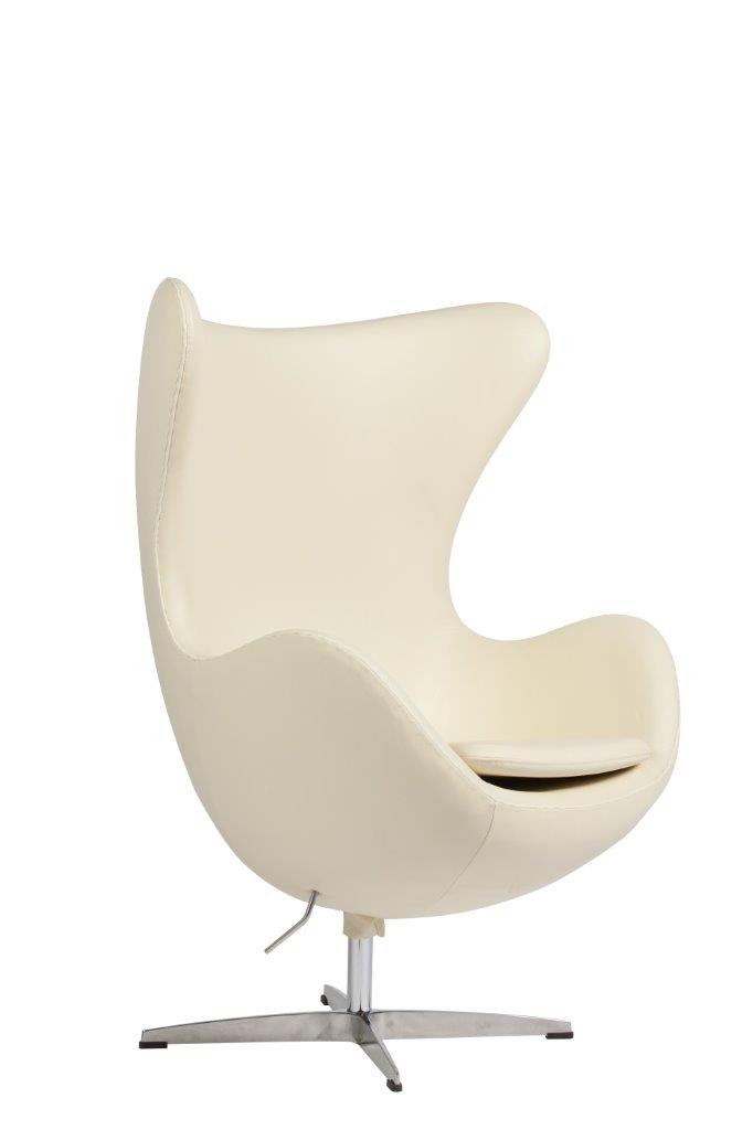 Кресло Egg Chair Кремовое Кожа Класса Премиум Кресло Egg Chair Кремовое Кожа Класса Премиум