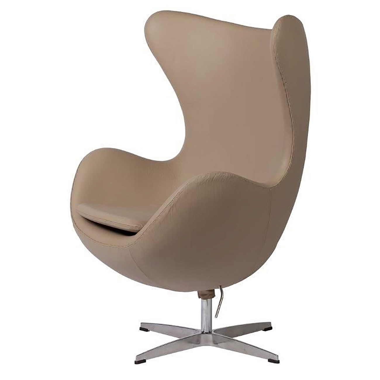 Кресло Egg Chair Темно-бежевое Кожа Класса Премиум Кресло Egg Chair Темно-бежевое Кожа Класса Премиум