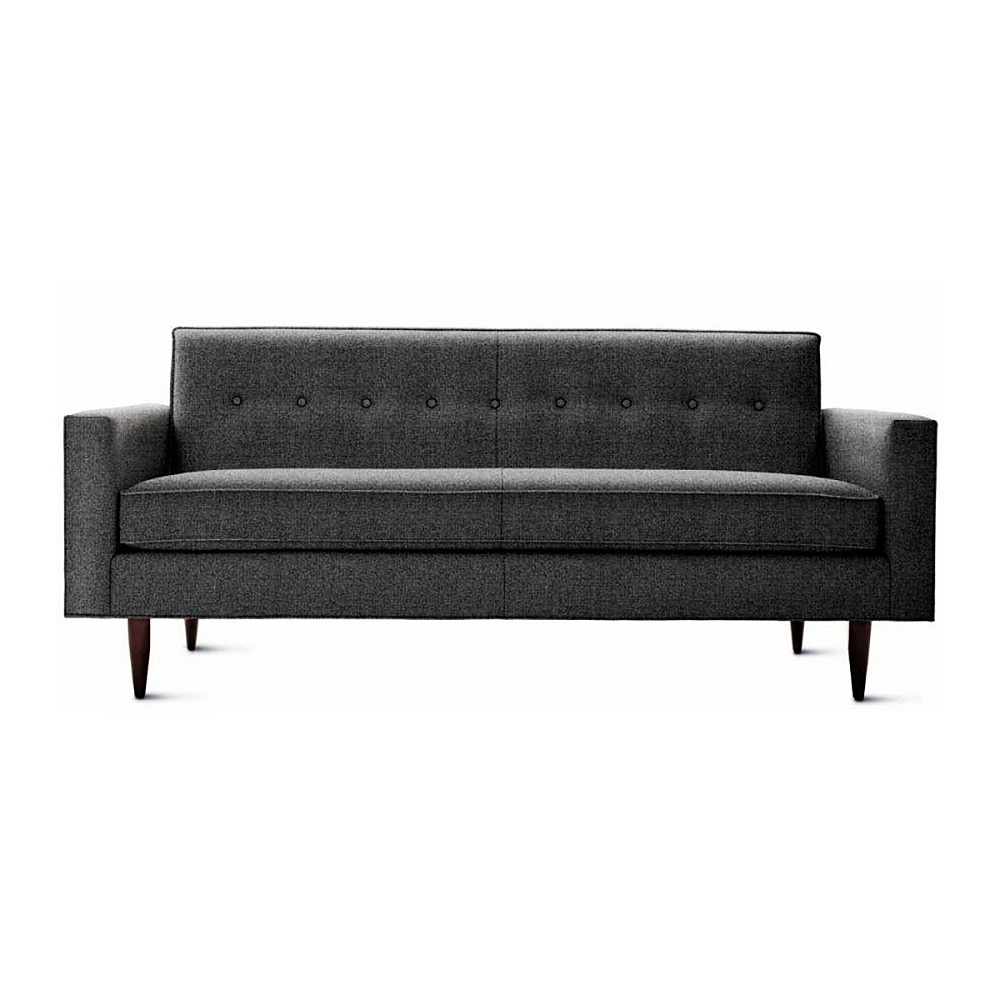 Диван Bantam Sofa Большой Темно-серая Шерсть