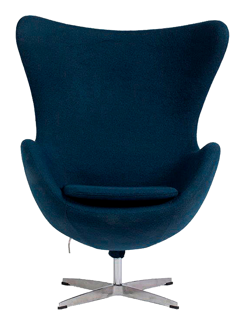 Кресло Egg Chair Серо-синее 100% Кашемир Кресло Egg Chair Серо-синее 100% Кашемир