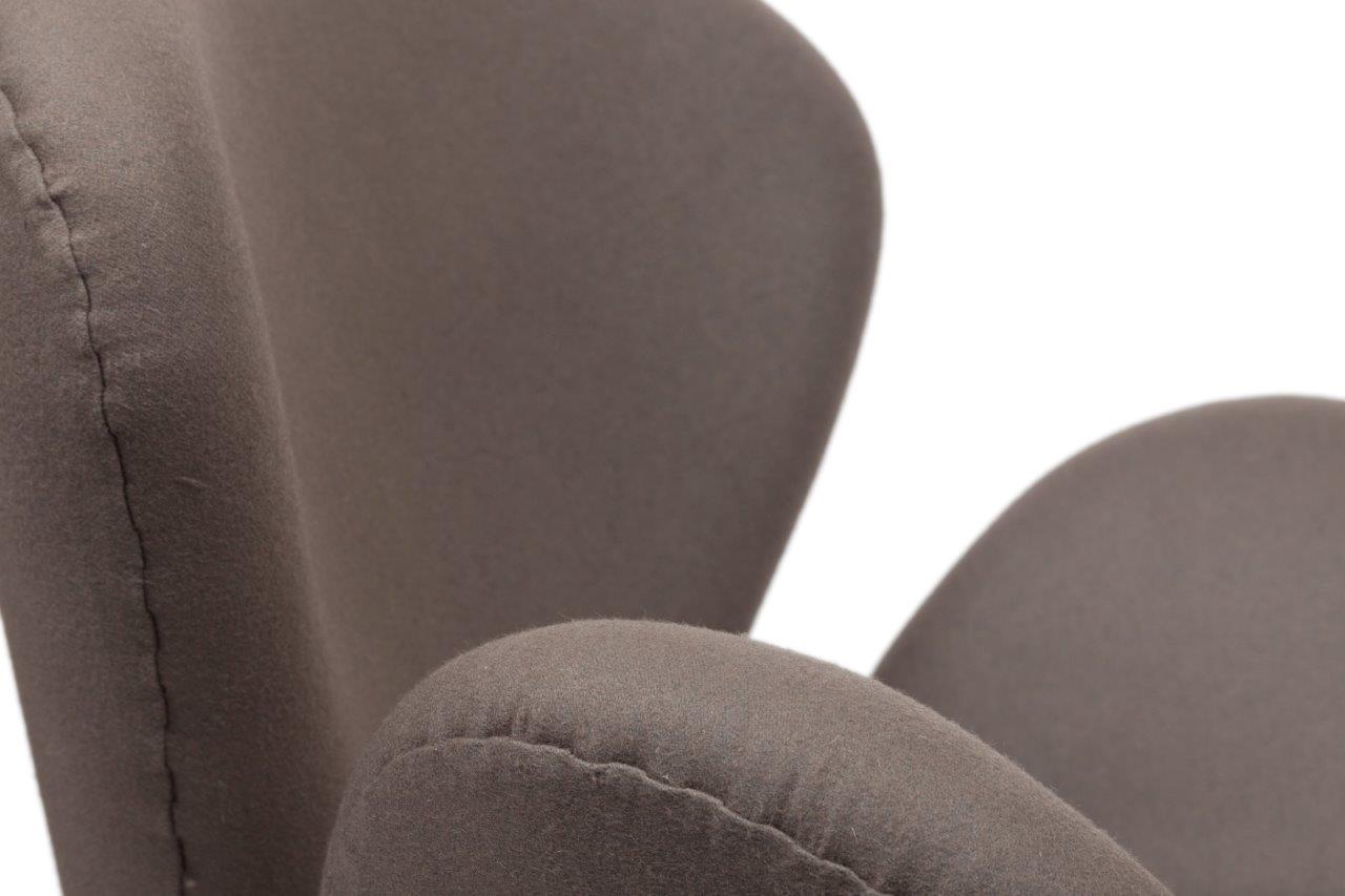 Кресло Swan Chair Серо-коричневая Шерсть Кресло Swan Chair Серо-коричневая Шерсть
