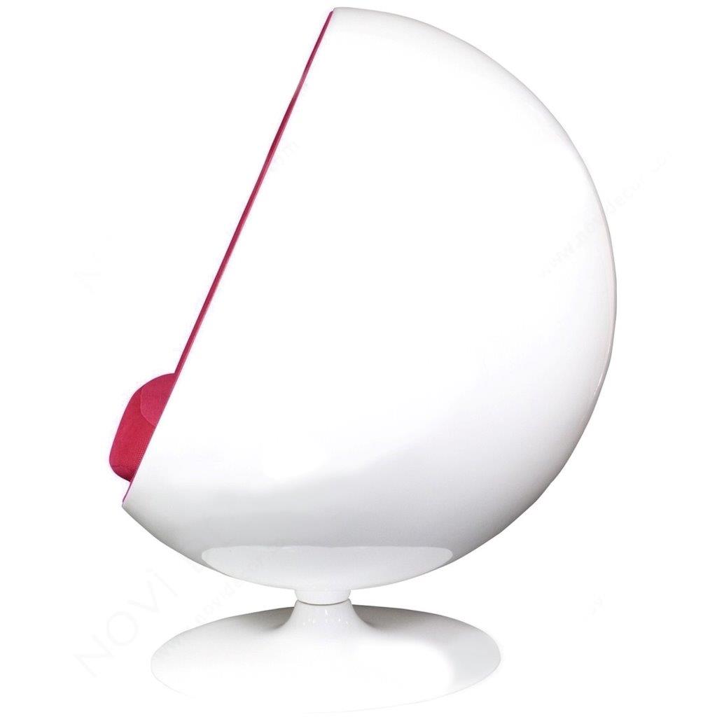 Кресло Eero Ball Chair Бело-красное Шерсть Кресло Eero Ball Chair Бело-красное Шерсть