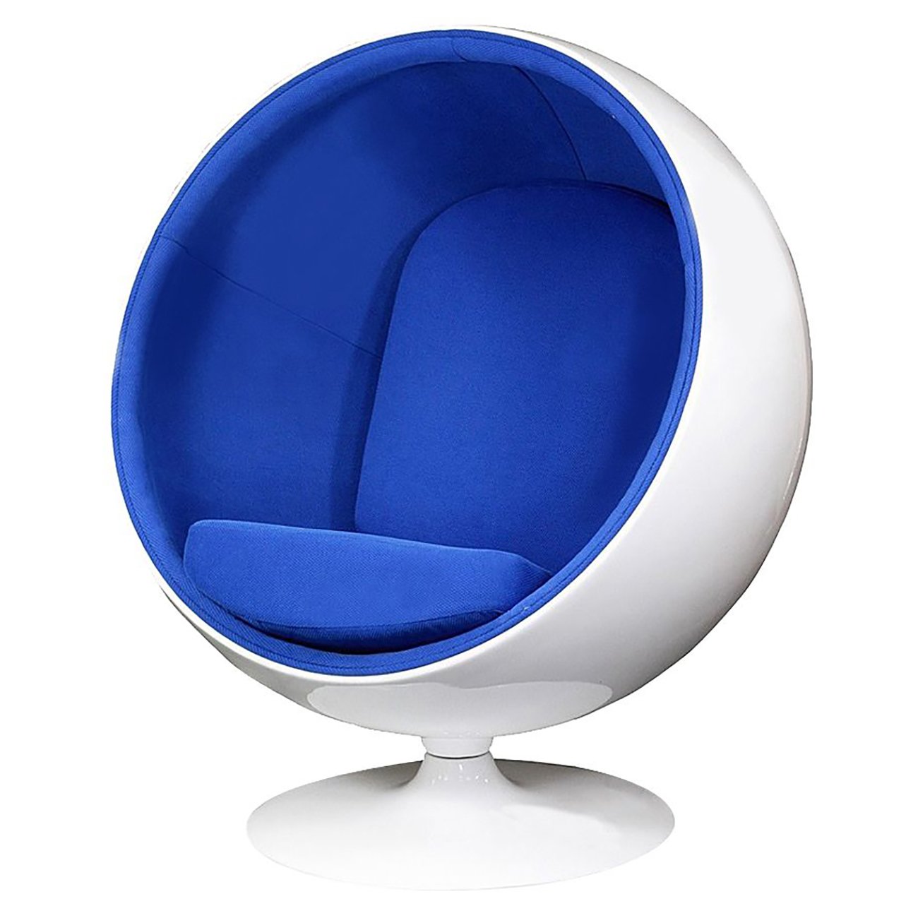 Кресло Eero Ball Chair Синяя Шерсть Кресло Eero Ball Chair Синяя Шерсть