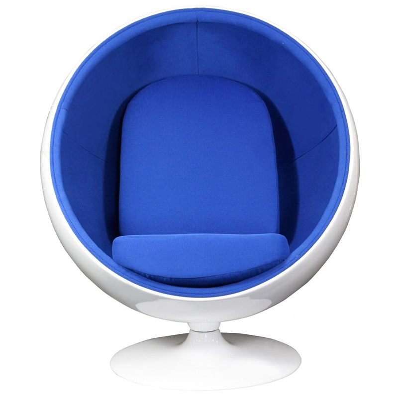 Кресло Eero Ball Chair Синяя Шерсть Кресло Eero Ball Chair Синяя Шерсть