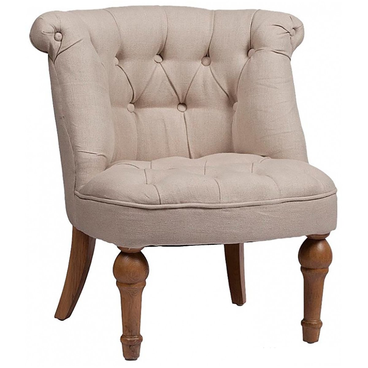 Кресло Sophie Tufted Slipper Chair Молочный Лён Кресло Sophie Tufted Slipper Chair Молочный Лён