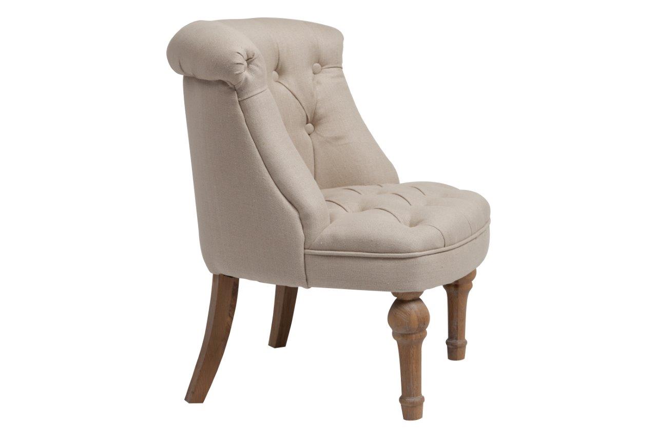 Кресло Sophie Tufted Slipper Chair Молочный Лён Кресло Sophie Tufted Slipper Chair Молочный Лён