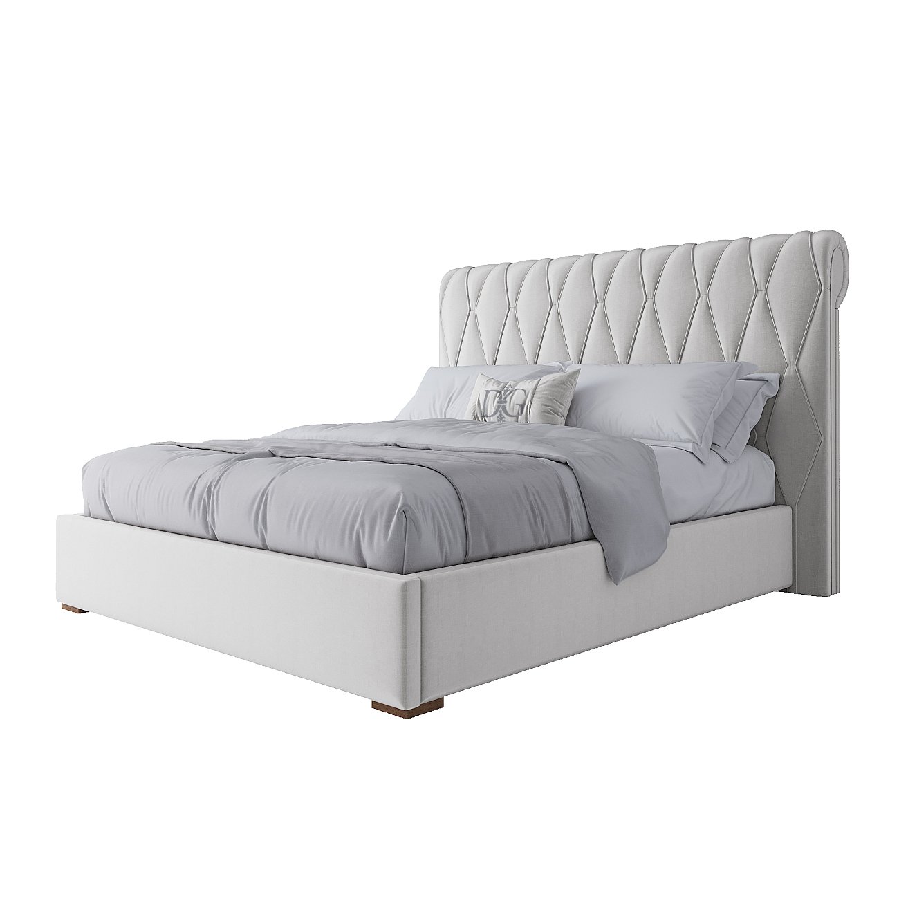 Кровать Bluemoon 180х200 Белая Кожа Класса Премиум Кровать Bluemoon 180х200 Белая Кожа Класса Премиум