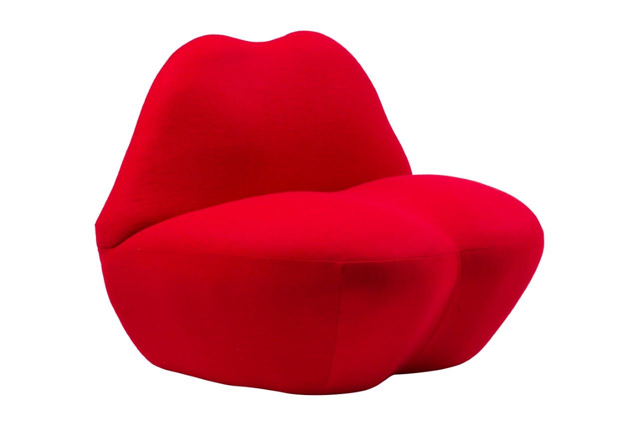 Кресло Губы Heller Kiss Красный Кашемир Кресло Губы Heller Kiss Красный Кашемир