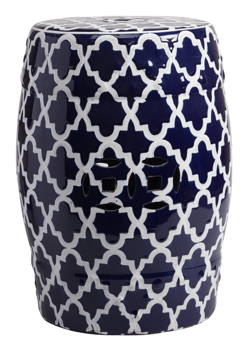 Керамический столик-табурет Istanbul Stool Dark Blue Керамический столик-табурет Istanbul Stool Dark Blue