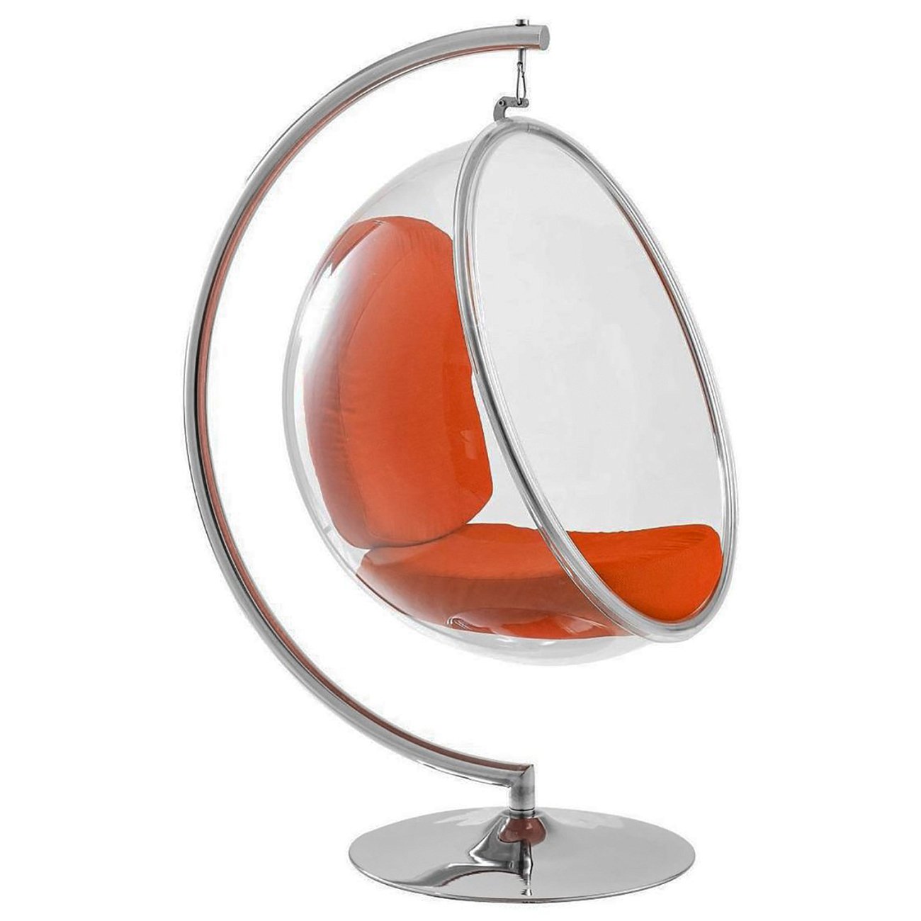 Кресло Bubble Chair with Stand Оранжевая Экокожа Оранжевый, Прозрачный - Мебель - Кресла купить Кресло Bubble Chair with Stand Оранжевая Экокожа Оранжевый, Прозрачный - Мебель - Кресла купить