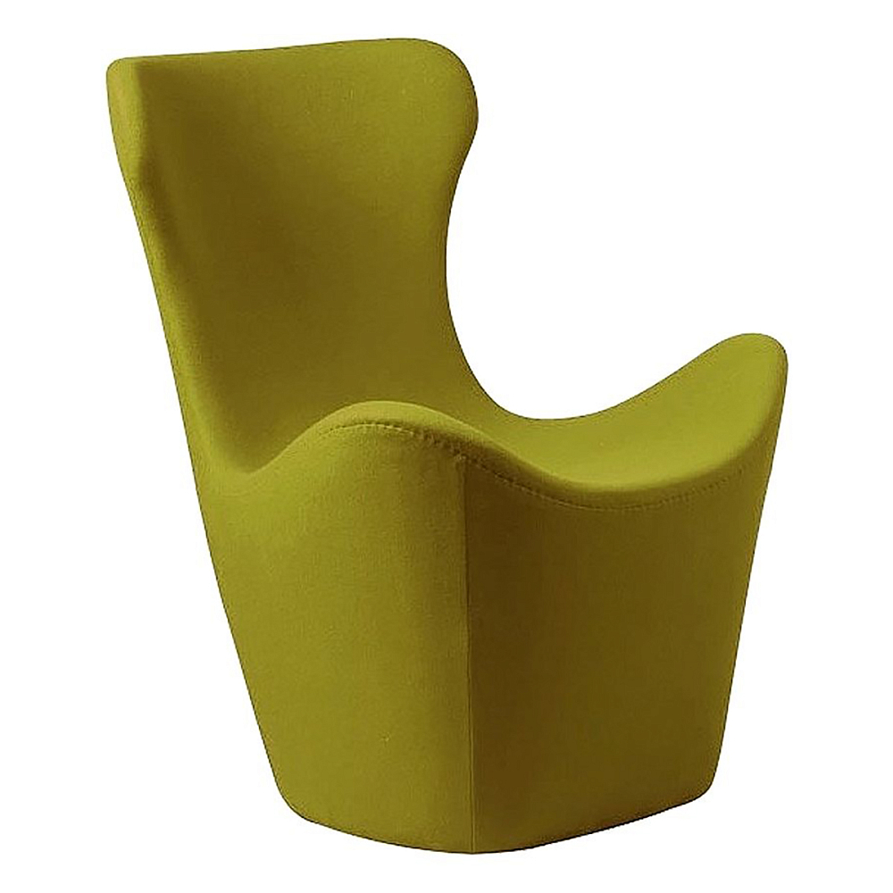 Фото Кресло Papilio Lounge Chair Оливковое Кашемир. Купить с доставкой