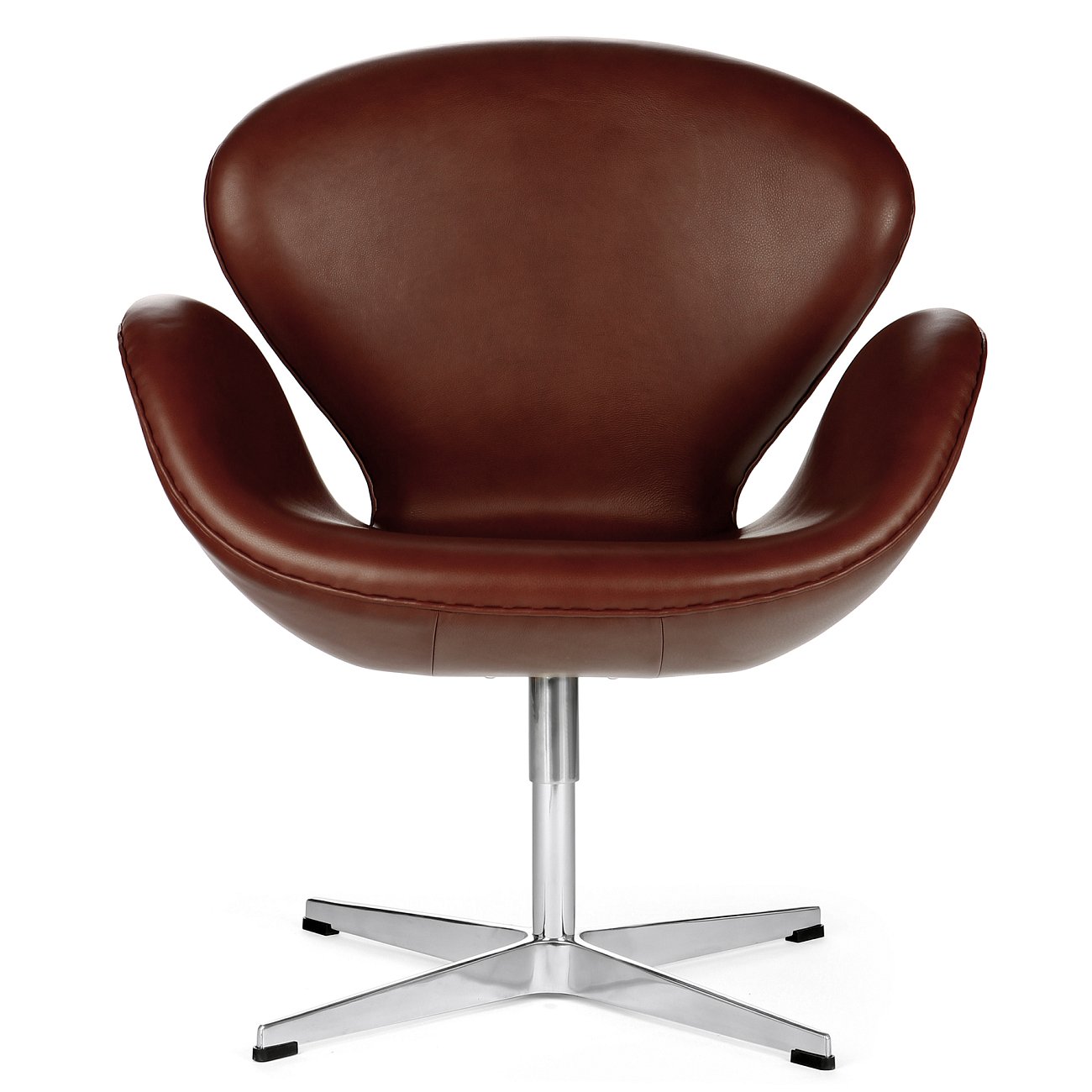 Кресло Swan Chair Коричневое Натуральная Кожа Кресло Swan Chair Коричневое Натуральная Кожа