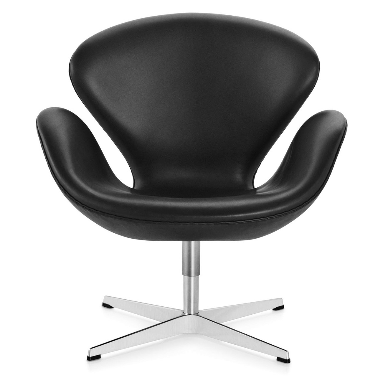 Кресло Swan Chair Черное Натуральная Кожа Кресло Swan Chair Черное Натуральная Кожа