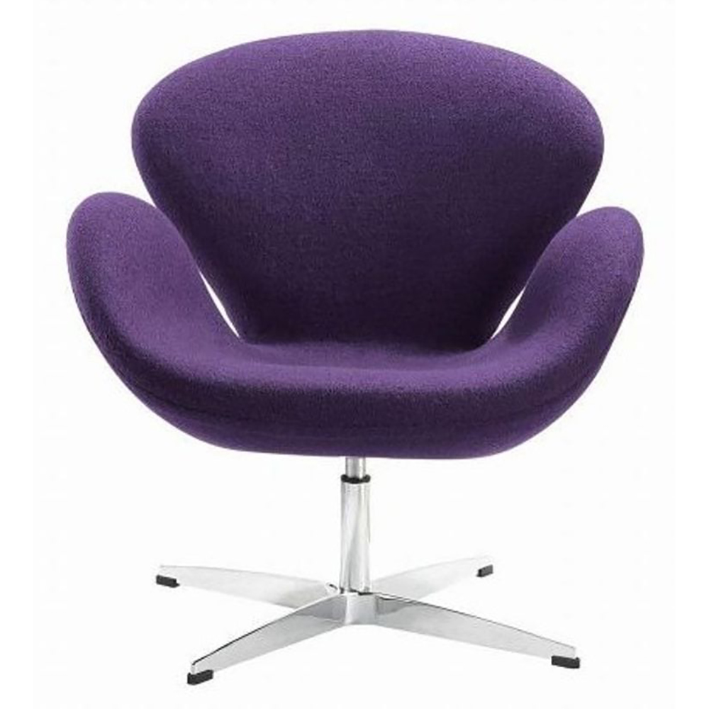 Кресло Swan Chair Фиолетовая Шерсть Кресло Swan Chair Фиолетовая Шерсть