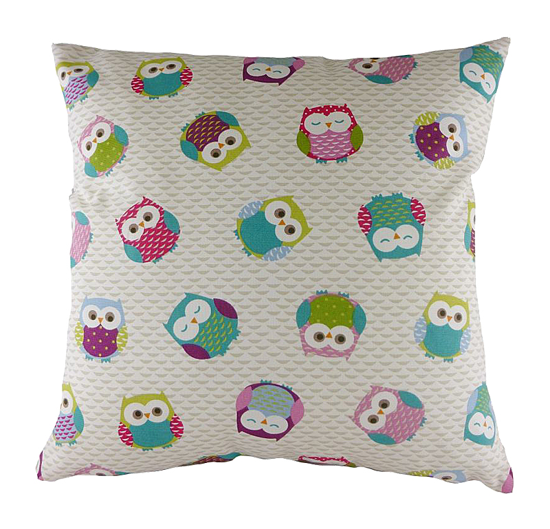 Подушка с принтом Owl Print Pink Подушка с принтом Owl Print Pink