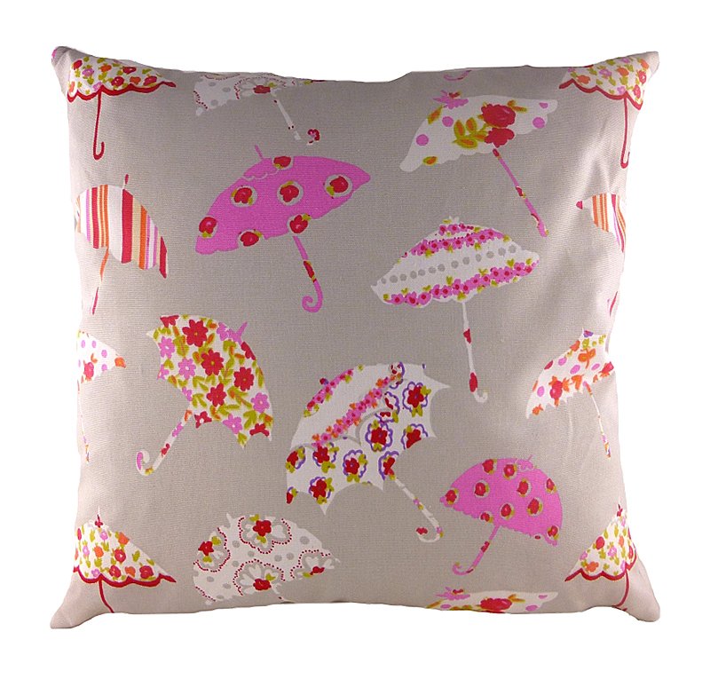 Подушка с принтом Brollies Pink Подушка с принтом Brollies Pink