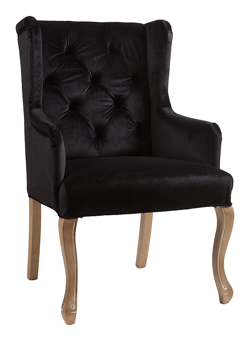 Кресло Ashby Chair Черный Вельвет Чёрный - Мебель - Кресла купить Кресло Ashby Chair Черный Вельвет Чёрный - Мебель - Кресла купить