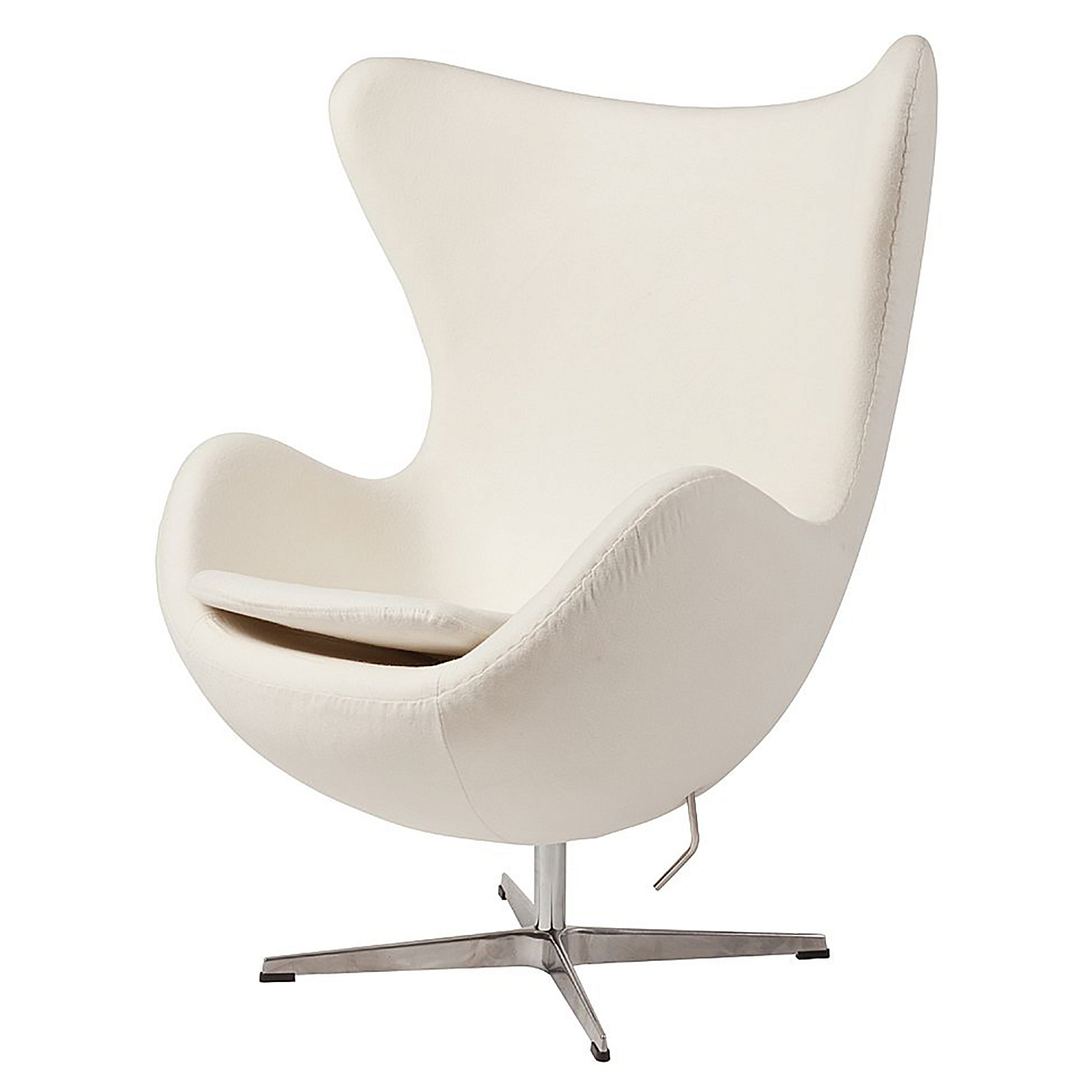 Кресло Egg Chair Белое 100% Кашемир М Кресло Egg Chair Белое 100% Кашемир М