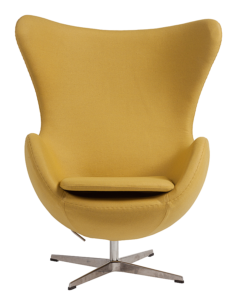 Кресло Egg Chair Жёлтое 100% Кашемир Кресло Egg Chair Жёлтое 100% Кашемир