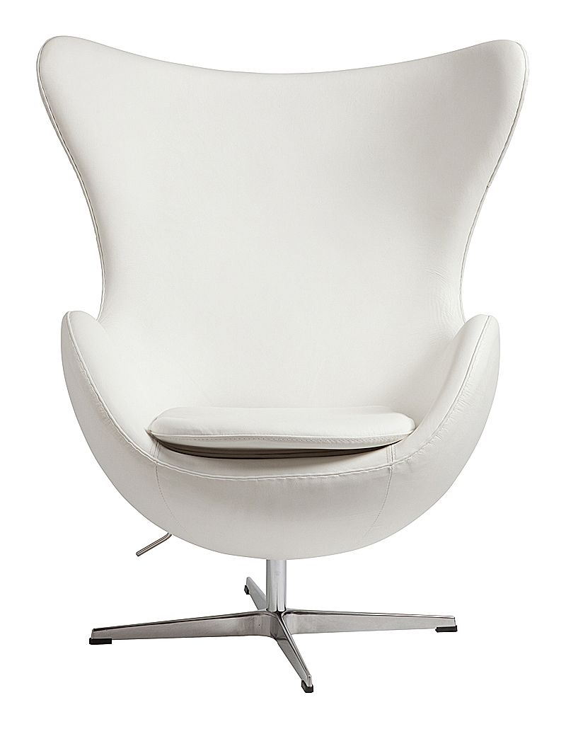 Кресло Egg Chair Белое Кожа Класса Премиум Кресло Egg Chair Белое Кожа Класса Премиум