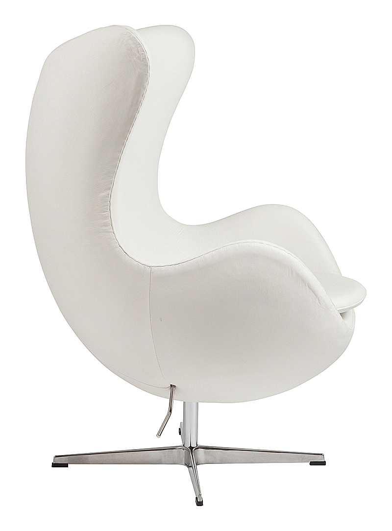 Кресло Egg Chair Белое Кожа Класса Премиум Кресло Egg Chair Белое Кожа Класса Премиум