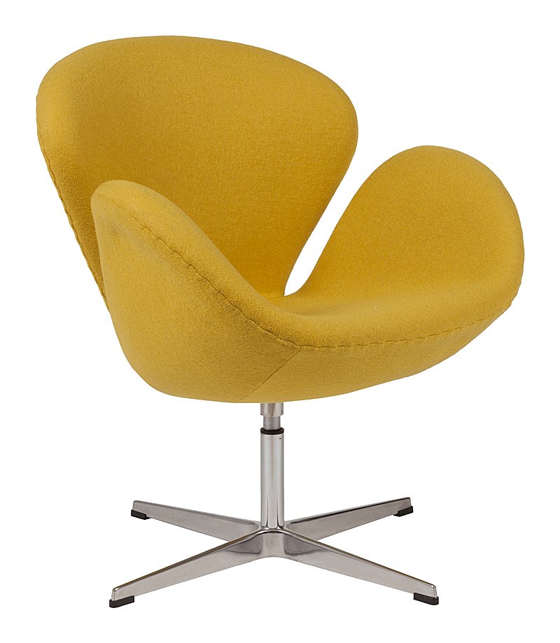 Кресло Swan Chair Желтая Шерсть Кресло Swan Chair Желтая Шерсть