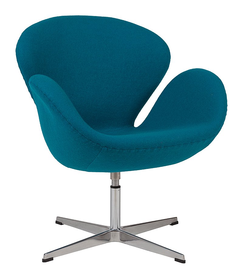Кресло Swan Chair Темно-голубая Шерсть Кресло Swan Chair Темно-голубая Шерсть