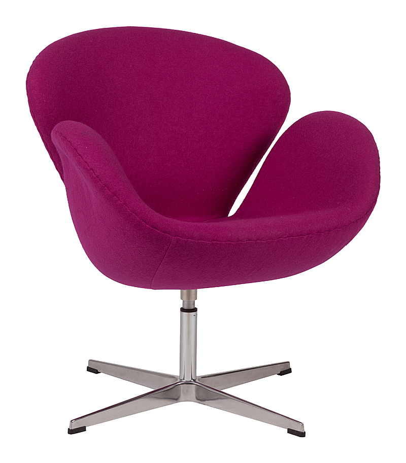 Кресло Swan Chair Лиловая Шерсть М Кресло Swan Chair Лиловая Шерсть М