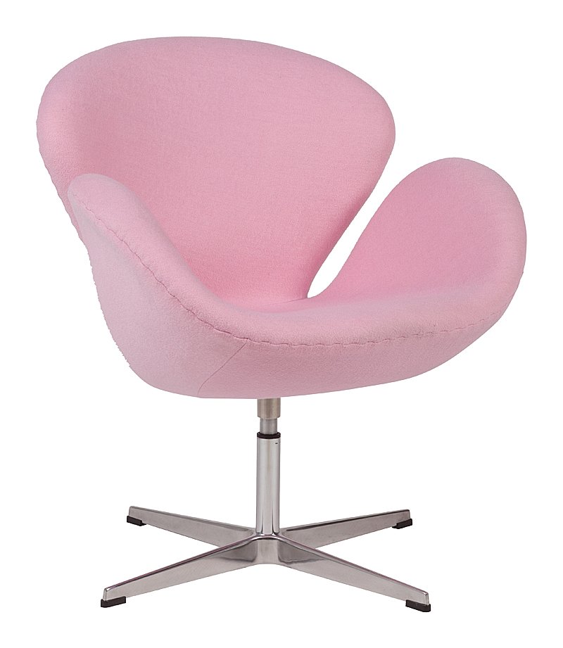 Кресло Swan Chair Светло-розовая Шерсть Кресло Swan Chair Светло-розовая Шерсть