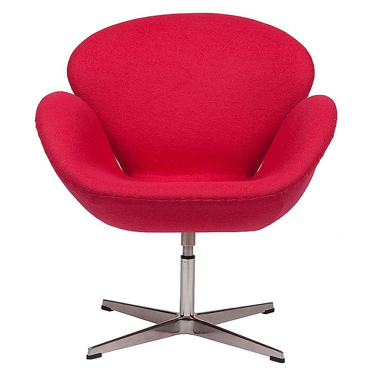 Кресло Swan Chair Ярко-красная Шерсть М Кресло Swan Chair Ярко-красная Шерсть М