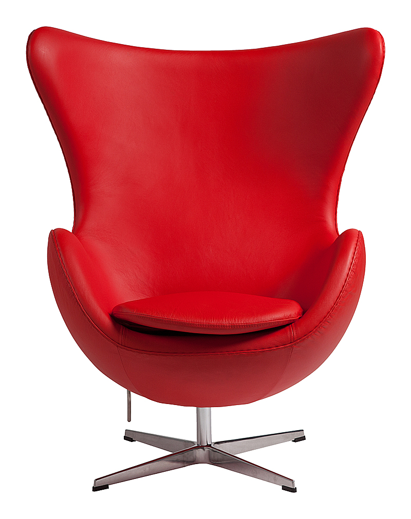 Кресло Egg Chair Красное Кожа Класса Премиум Кресло Egg Chair Красное Кожа Класса Премиум